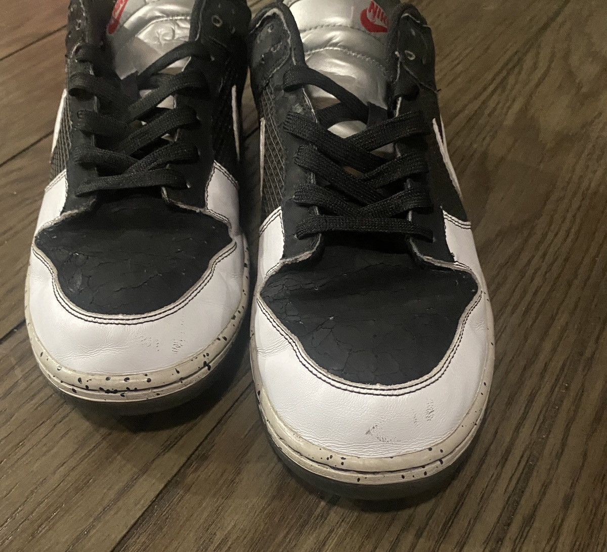 Nike Nike Dunk Low CL Jordan Pack 2006 Black White Cement Size US 14 / EU 47 - 6 Thumbnail