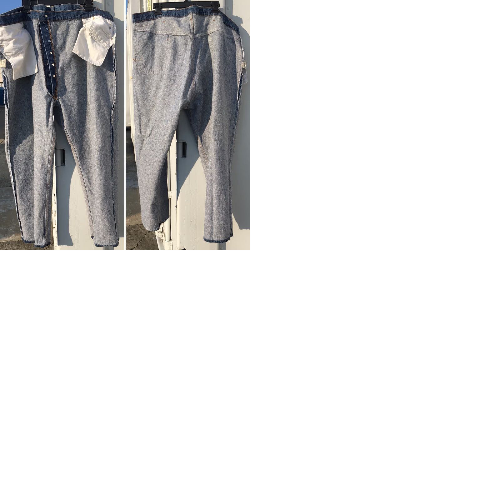 47 VINTAGE Levi’s 501 Jeans Made In USA 52 X 30 47 X 27.25 Button Fly Denim Blue Big & Tall Mens Jeans Size US 30 / EU 46 - 9 Thumbnail