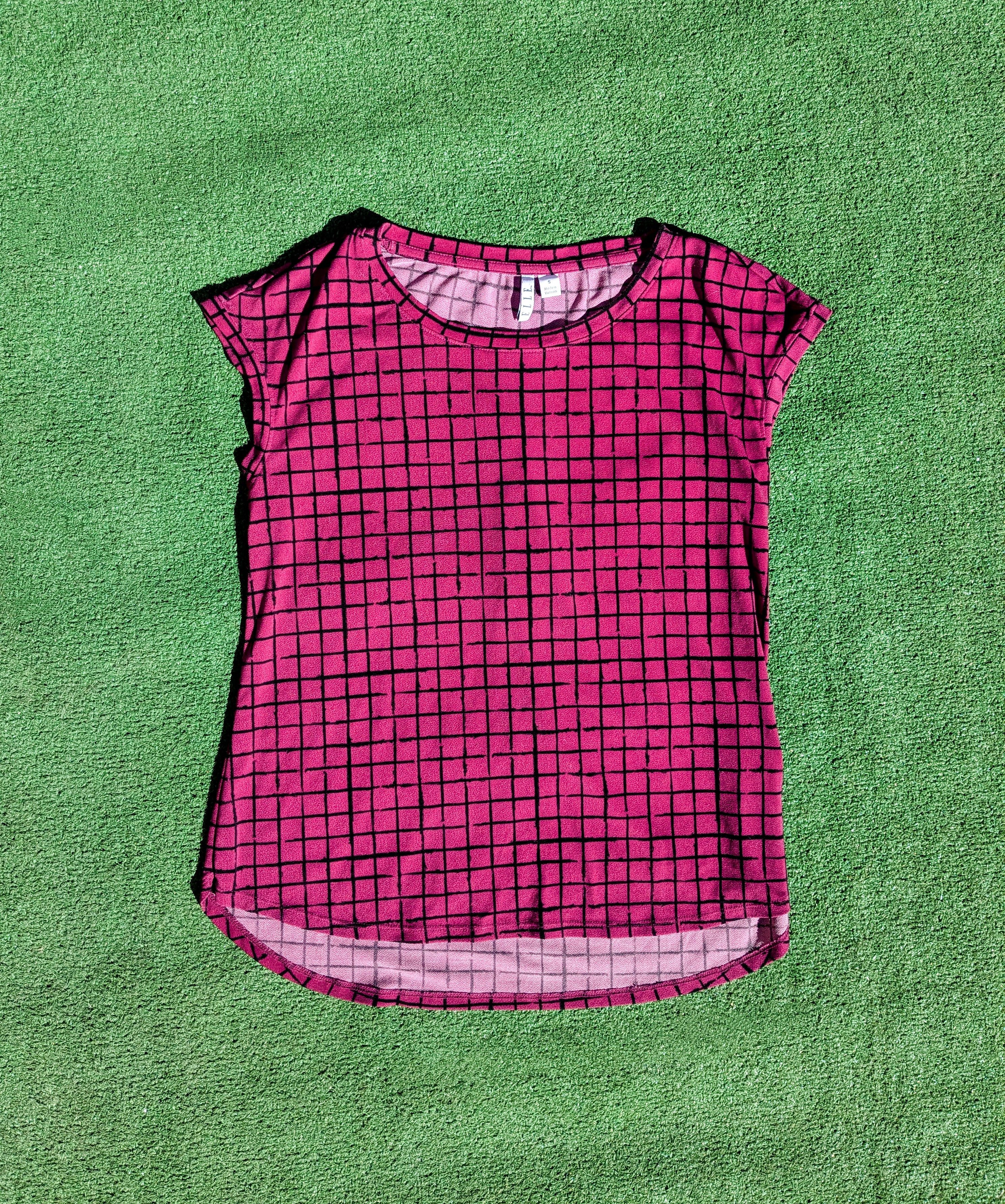 Designer Elle Crosshatch Check Design Pullover Sleeveless Top EUC Size S / US 4 / IT 40 - 5 Thumbnail