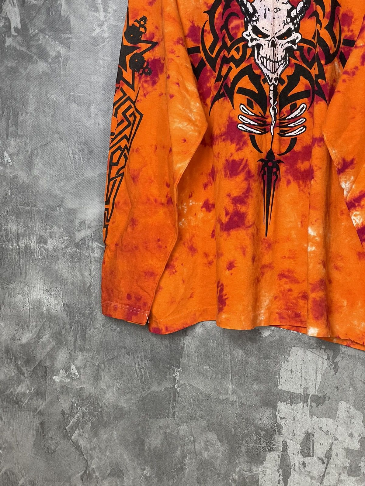 Vintage Y2K Crazy skull Printed longsleeve All Over Rare Size US L / EU 52-54 / 3 - 6 Thumbnail
