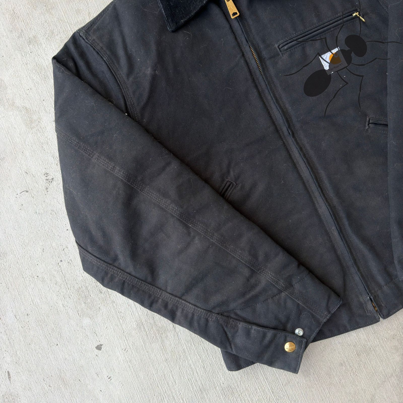 Carhartt × Vintage Carhartt J001 black Detroit work wear jacket Size US S / EU 44-46 / 1 - 2 Thumbnail