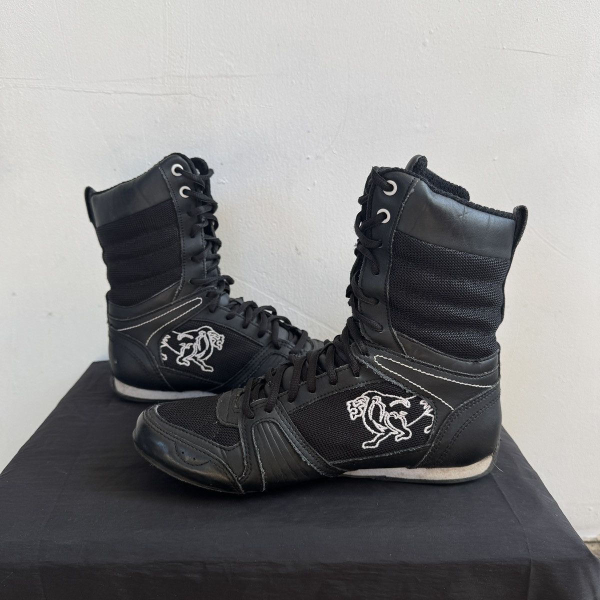 Lonsdale Lonsdale black high lace up boxing wrestling boots Size US 7.5 / IT 37.5 - 6 Thumbnail