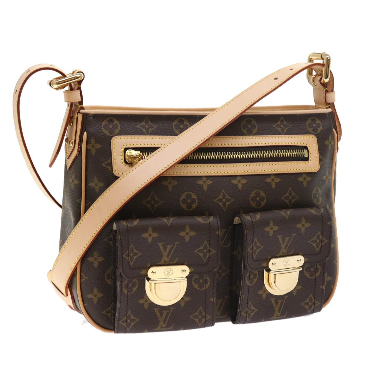 Louis Vuitton Monogram Hudson Gm Shoulder Bag M40045 Lv Auth Am5045Sa, Women's