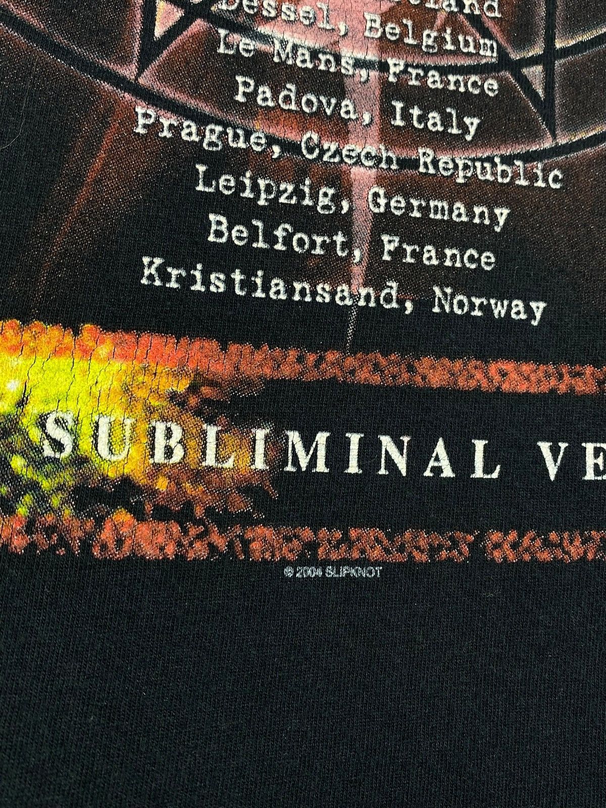 Band Tees 🔥 VINTAGE SLIPKNOT THE SUBLIMINAL VERSES TOUR RARE GRUNGE Size US M / EU 48-50 / 2 - 13 Thumbnail