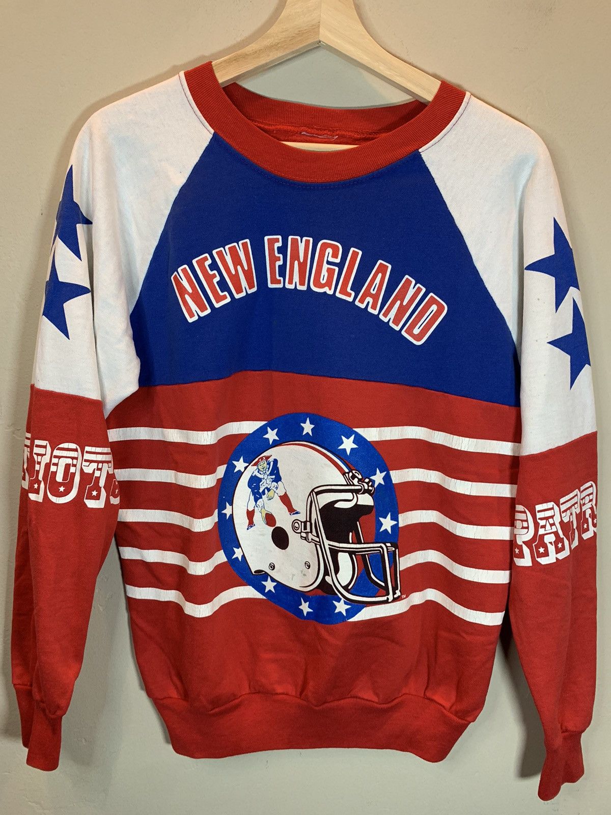 NFL × Vintage *RARE* Vintage 1970’s New England Patriots NFL Sweatshirt Size US M / EU 48-50 / 2 - 1 Thumbnail