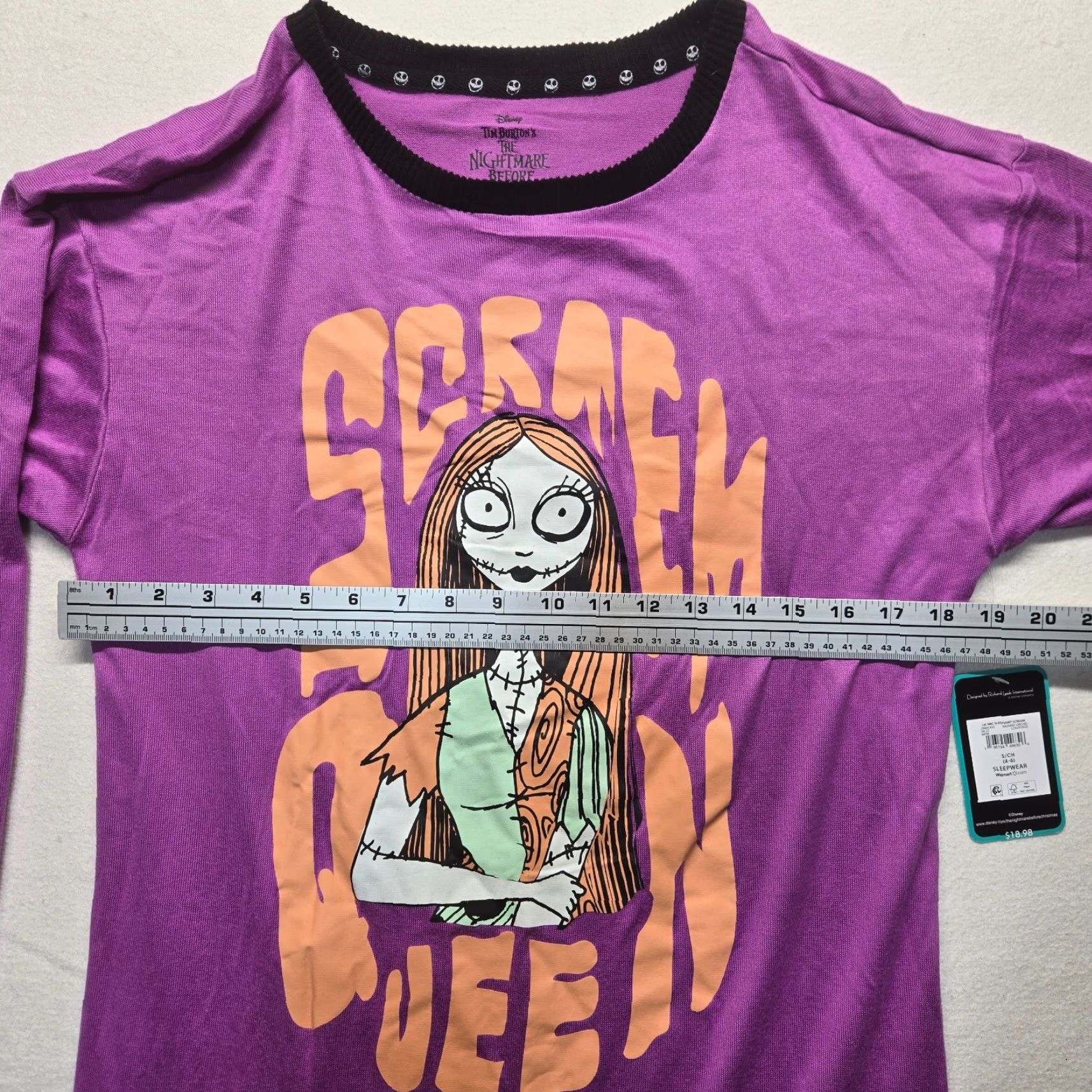 Disney Disney SCREAM QUEEN Shirt Women's S Small Purple Christmas Sleep-shirt Size S / US 4 / IT 40 - 6 Thumbnail
