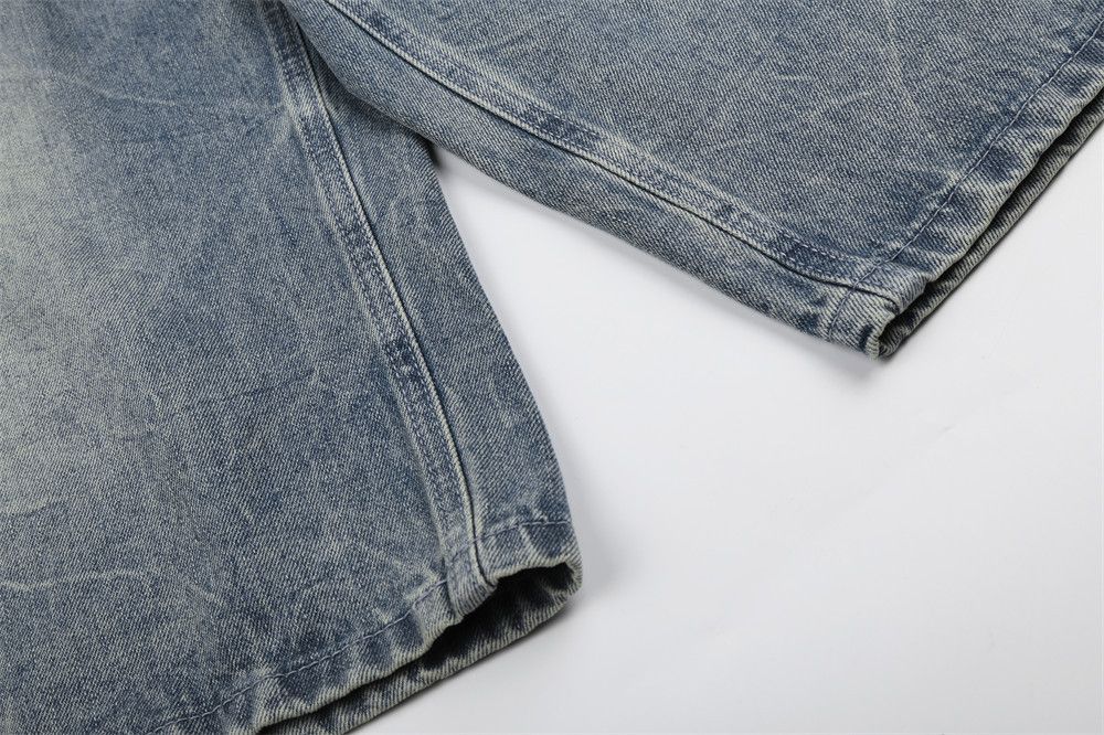 Vintage American Retro Washed Loose Straight-Leg Cargo Shorts Size US 32 / EU 48 - 5 Thumbnail