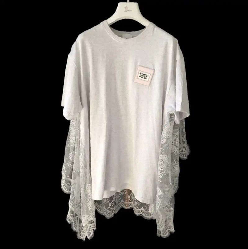 Burberry Burberry Summer Gray Cotton Short Sleeve Tee Size ONE SIZE - 1 Thumbnail