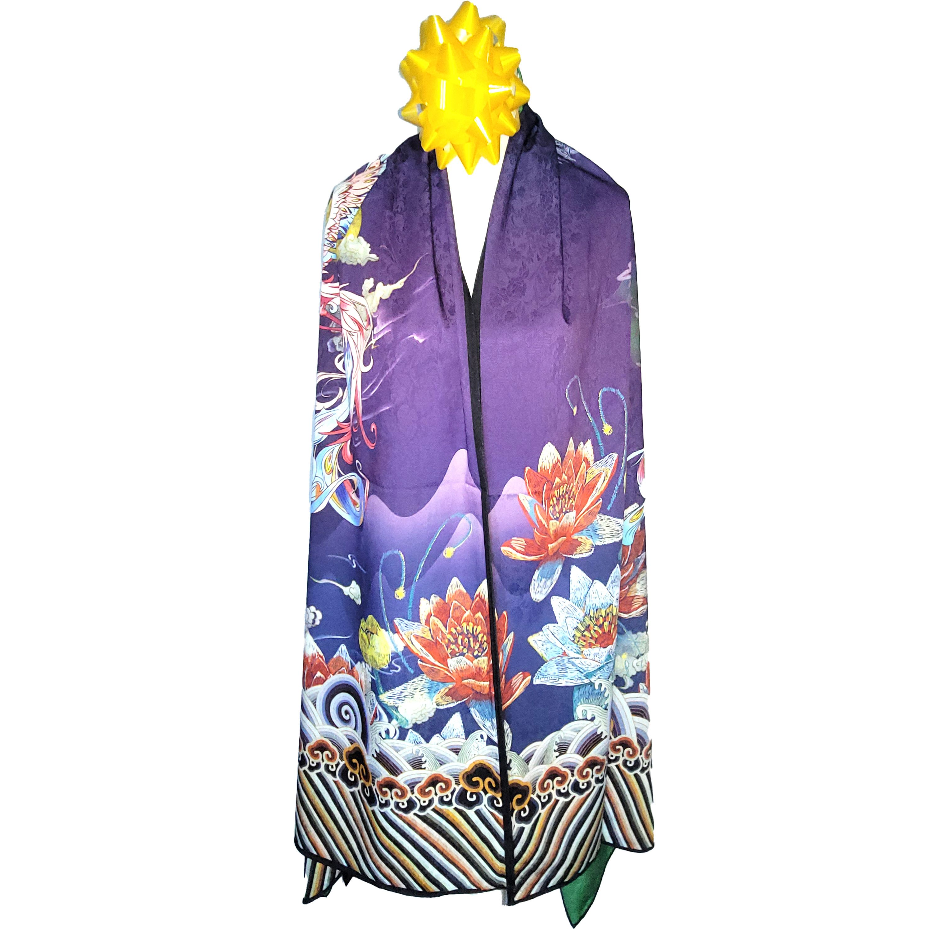 Other NWT Double-Sided Silk Scarf 27"x70" Long Rectangle 3334 Size ONE SIZE - 3 Thumbnail