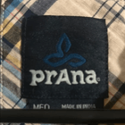 Prana PrAna Mens MED Shirt Button Up Short Sleeve Yellow Plaid Size US M / EU 48-50 / 2 - 2 Thumbnail