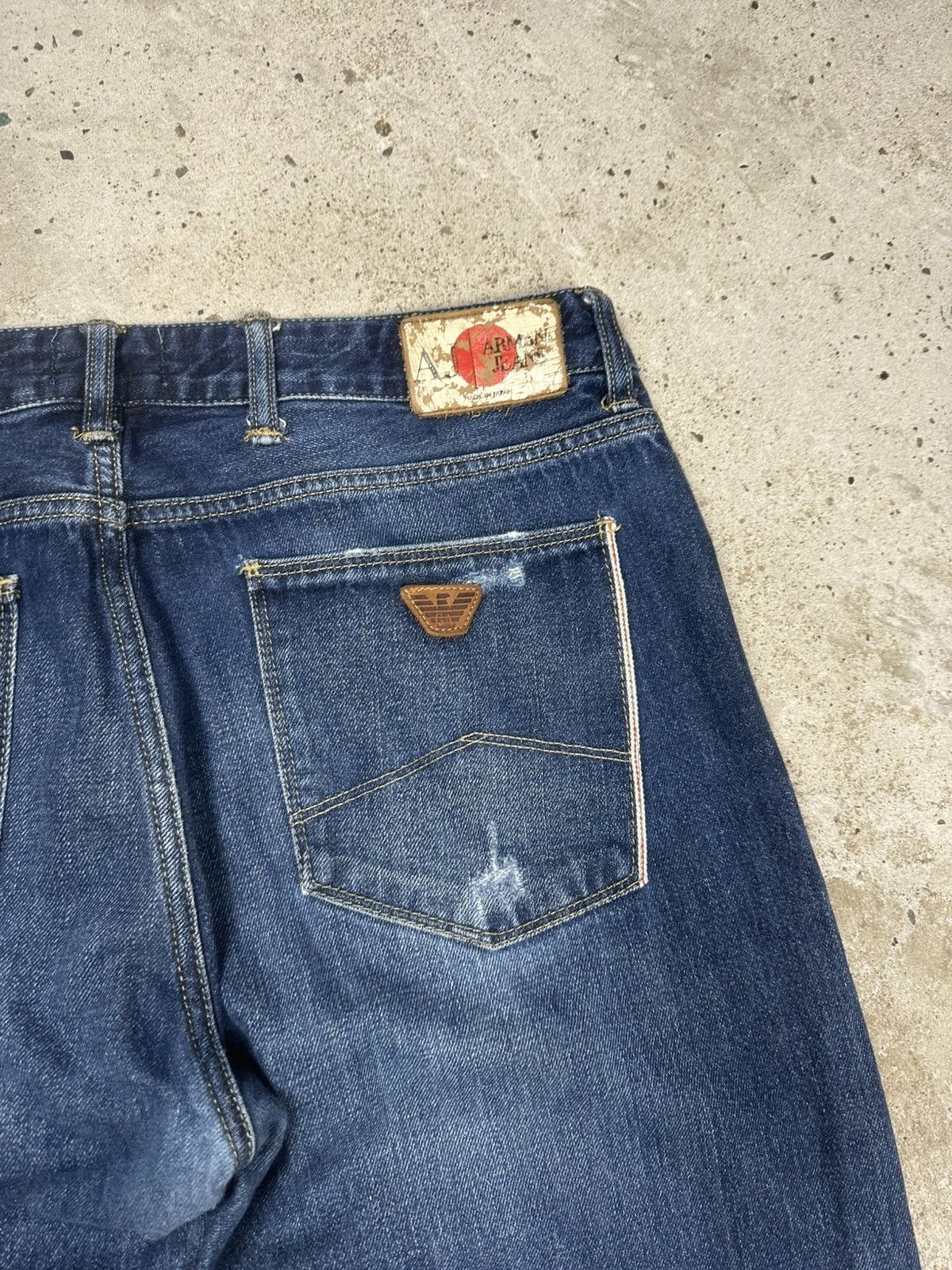 Giorgio Armani Vintage 2000s Armani Jeans Japan Selvedge Denim Pants Size US 34 / EU 50 - 24 Thumbnail