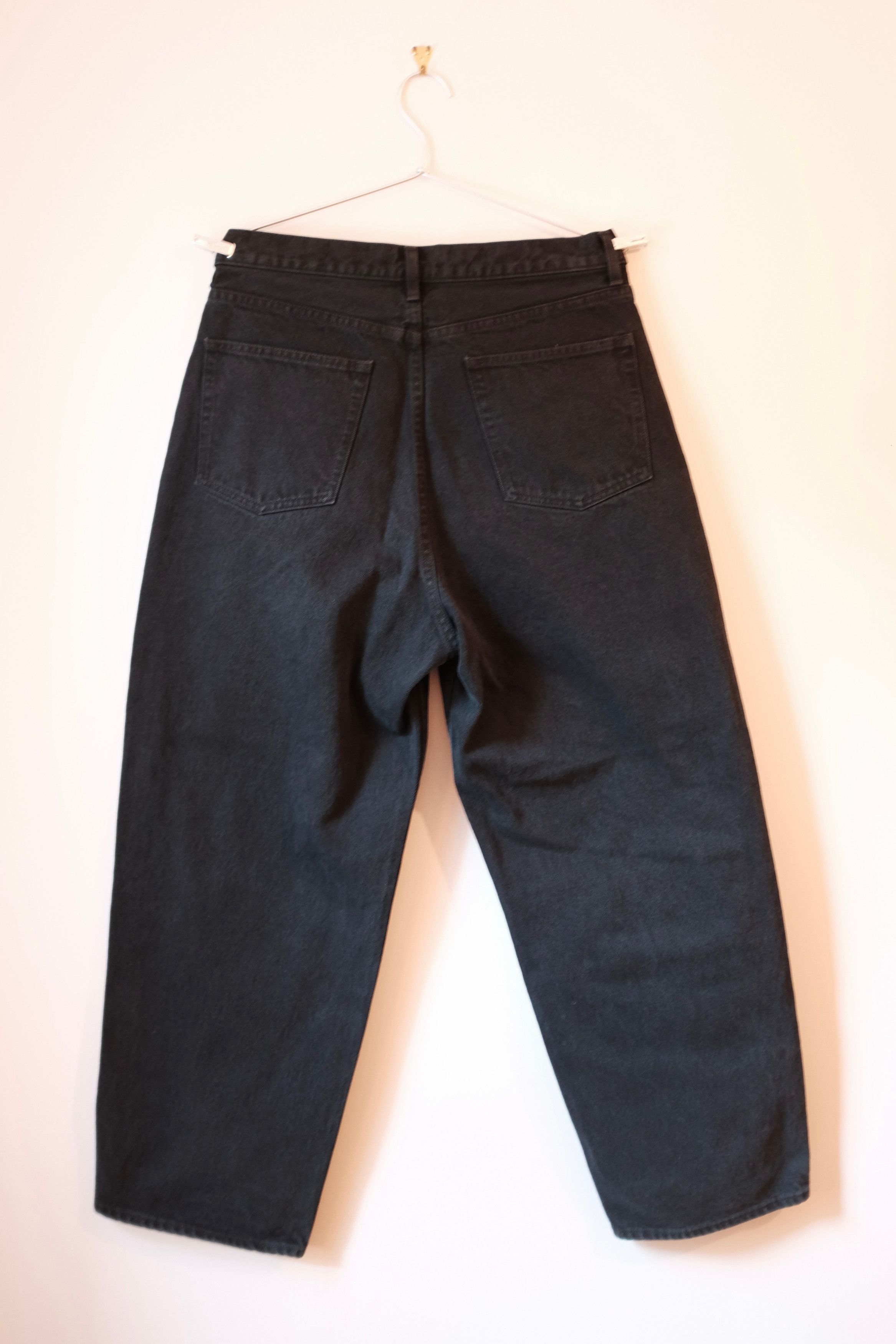 A.PRESSE Black Washed Wide Denim Size US 34 / EU 50 - 4 Thumbnail