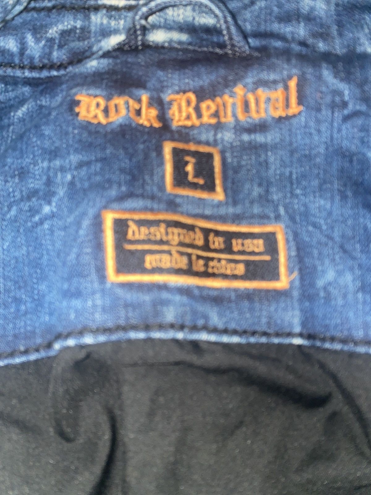 Affliction × Rock Revival × True Religion Rock Revival Jean Jacket Size US L / EU 52-54 / 3 - 2 Thumbnail