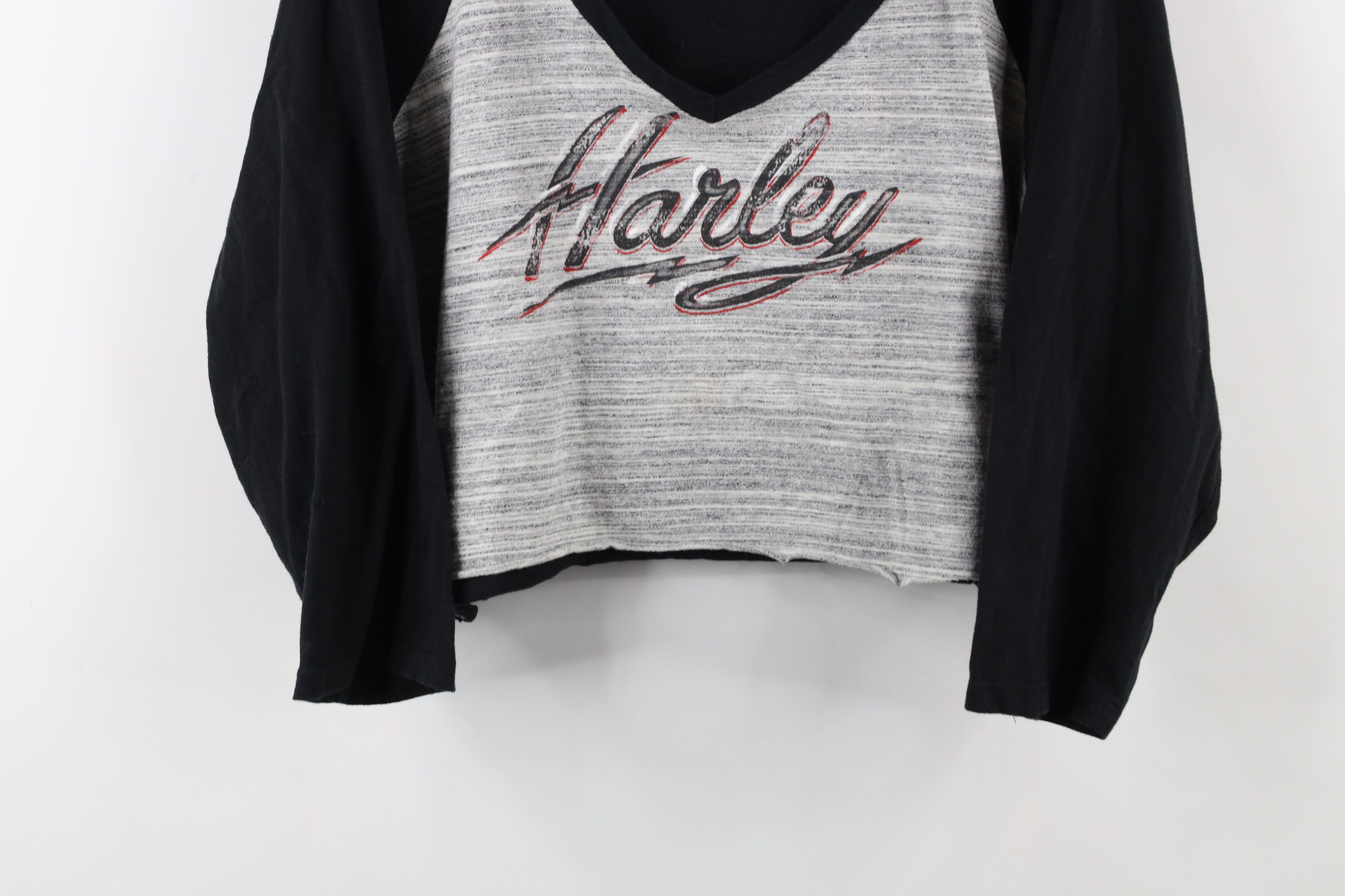 Harley Davidson × Vintage Vintage Y2K Harley Davidson Angel Wings Raglan T-Shirt USA Size XXL / US 16-18 / IT 52-54 - 3 Thumbnail