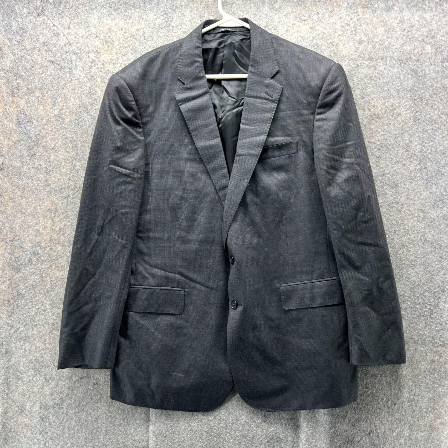 Ralph Lauren Ralph Lauren Black Label Blazer Men 44R Black Wool Italy Single-Breasted Casual Coat Jacket Size 44R - 2 Thumbnail