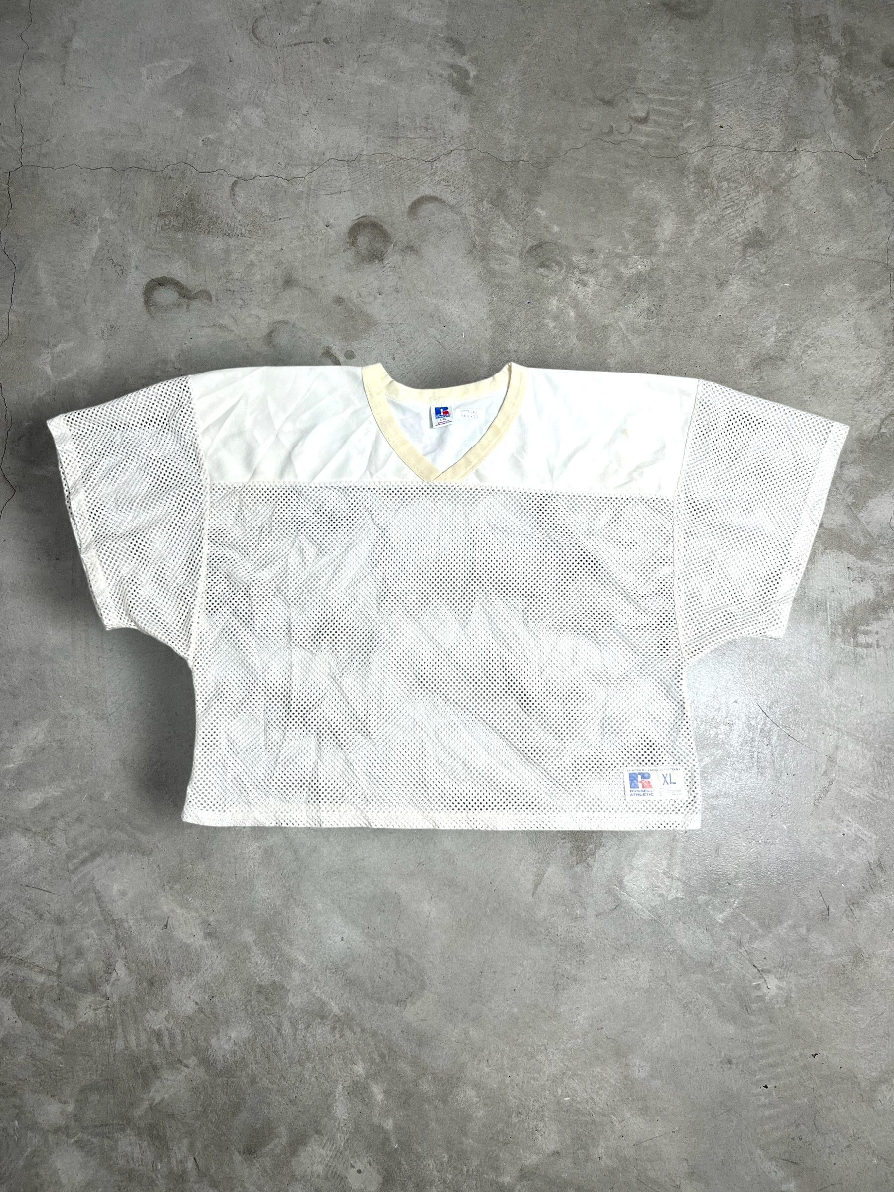 Russell Athletic Y2K Vintage Russell Athletic White Mesh Jersey (XL) GTME642 Size US XL / EU 56 / 4 - 1 Thumbnail