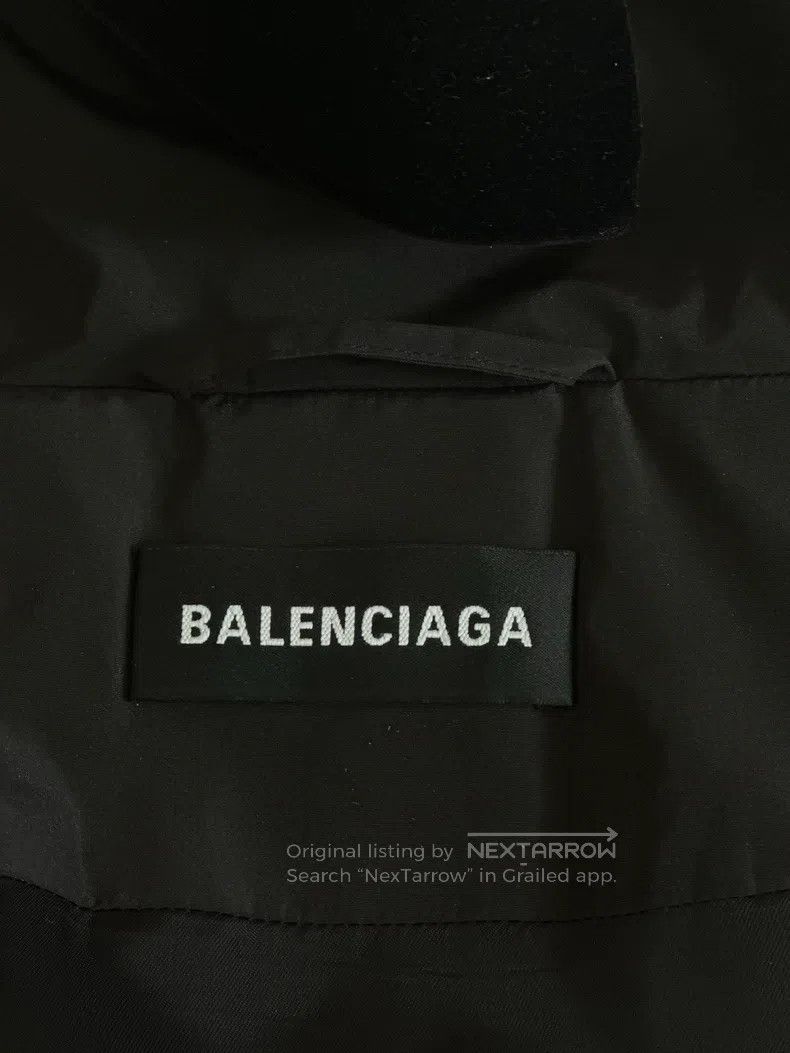 Balenciaga Balenciaga Black Back Logo Cotton Coat Jacket Hoodie Size US M / EU 48-50 / 2 - 5 Thumbnail
