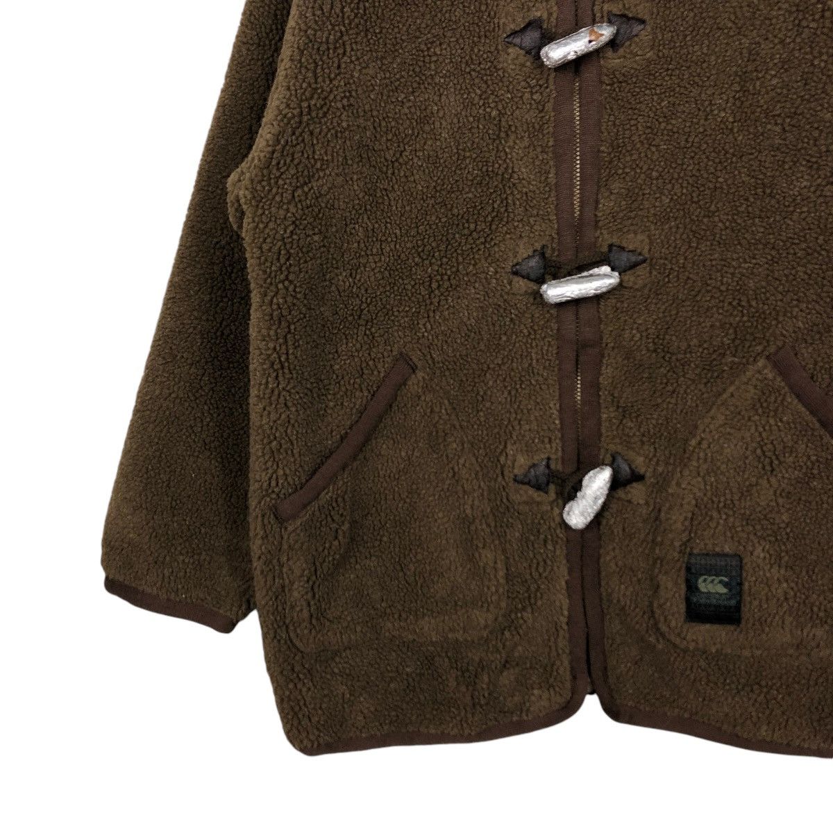 Canterbury of New Zealand VINTAGE FLEECE ZIPPER DUFFLE JACKET CANTERBURY CARGO POCKET Size US M / EU 48-50 / 2 - 6 Thumbnail