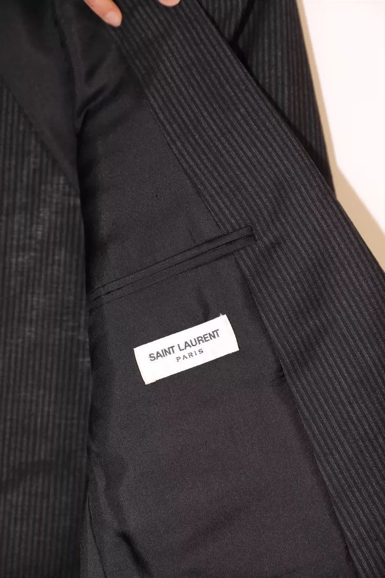 Saint Laurent Paris Saint Laurent Paris Wool mohair suit jacket-2506 Size US L / EU 52-54 / 3 - 2 Thumbnail