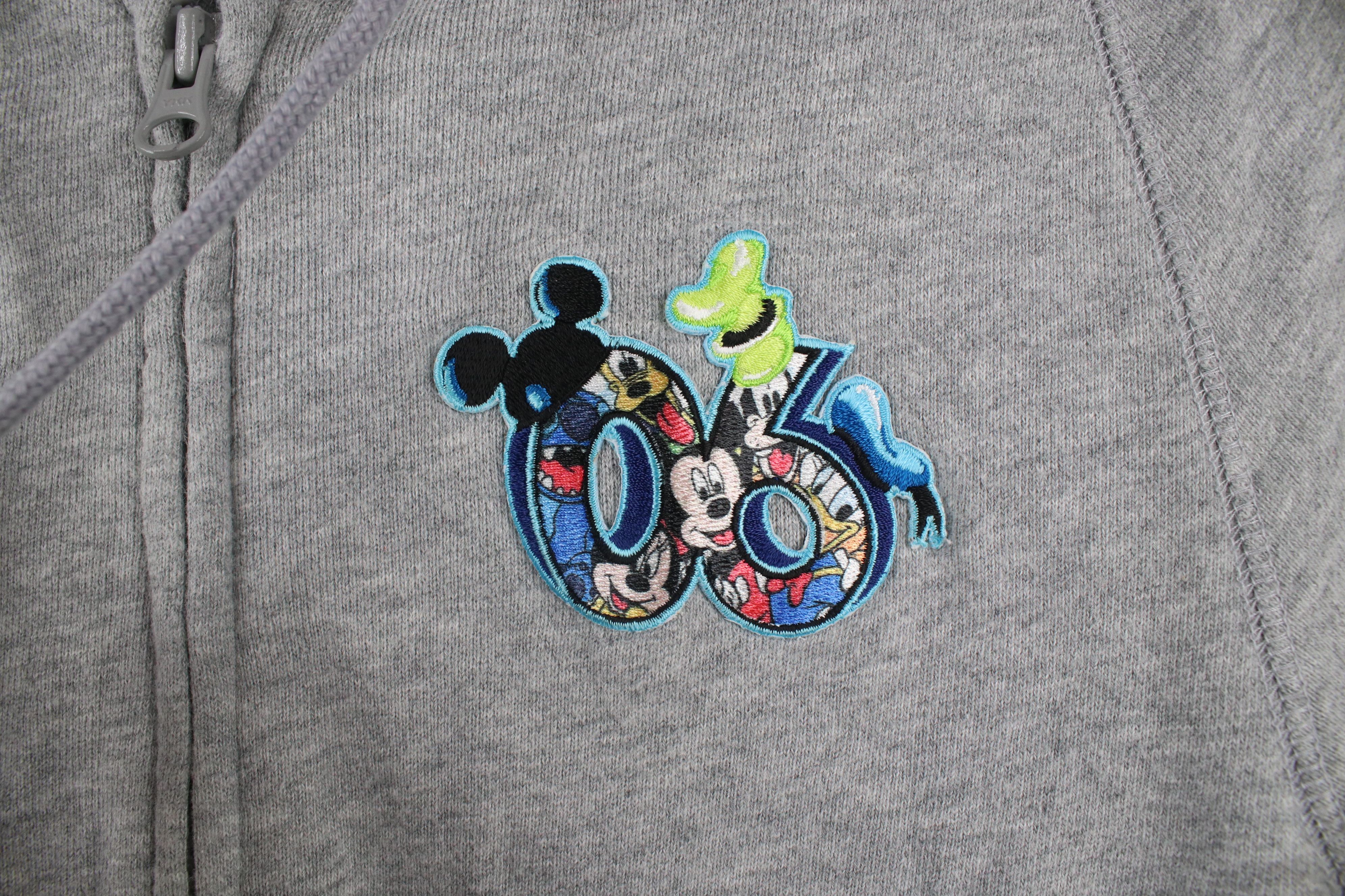 Disney × Vintage Vintage Y2K 2006 Walt Disney World Full Zip Hoodie Gray Size M / US 6-8 / IT 42-44 - 5 Thumbnail