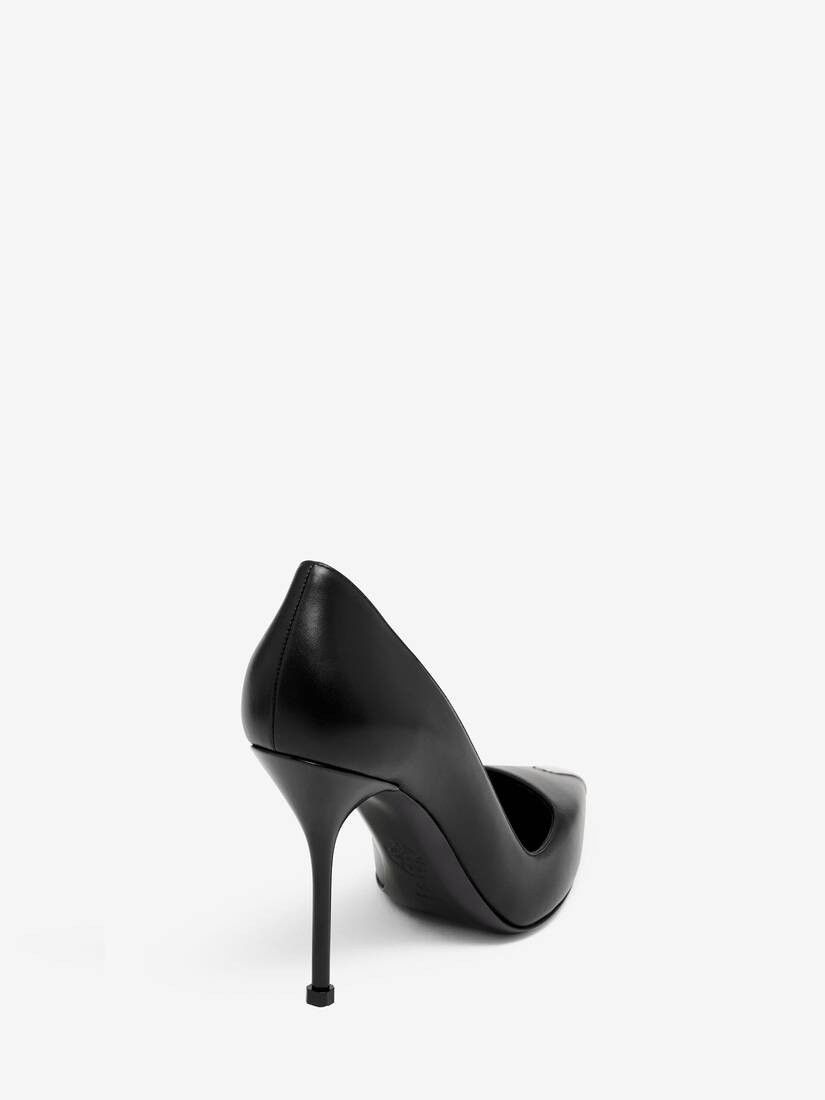 Alexander McQueen o1w1db10925 Punk Pump in Black Size US 9 / IT 39 - 4 Thumbnail