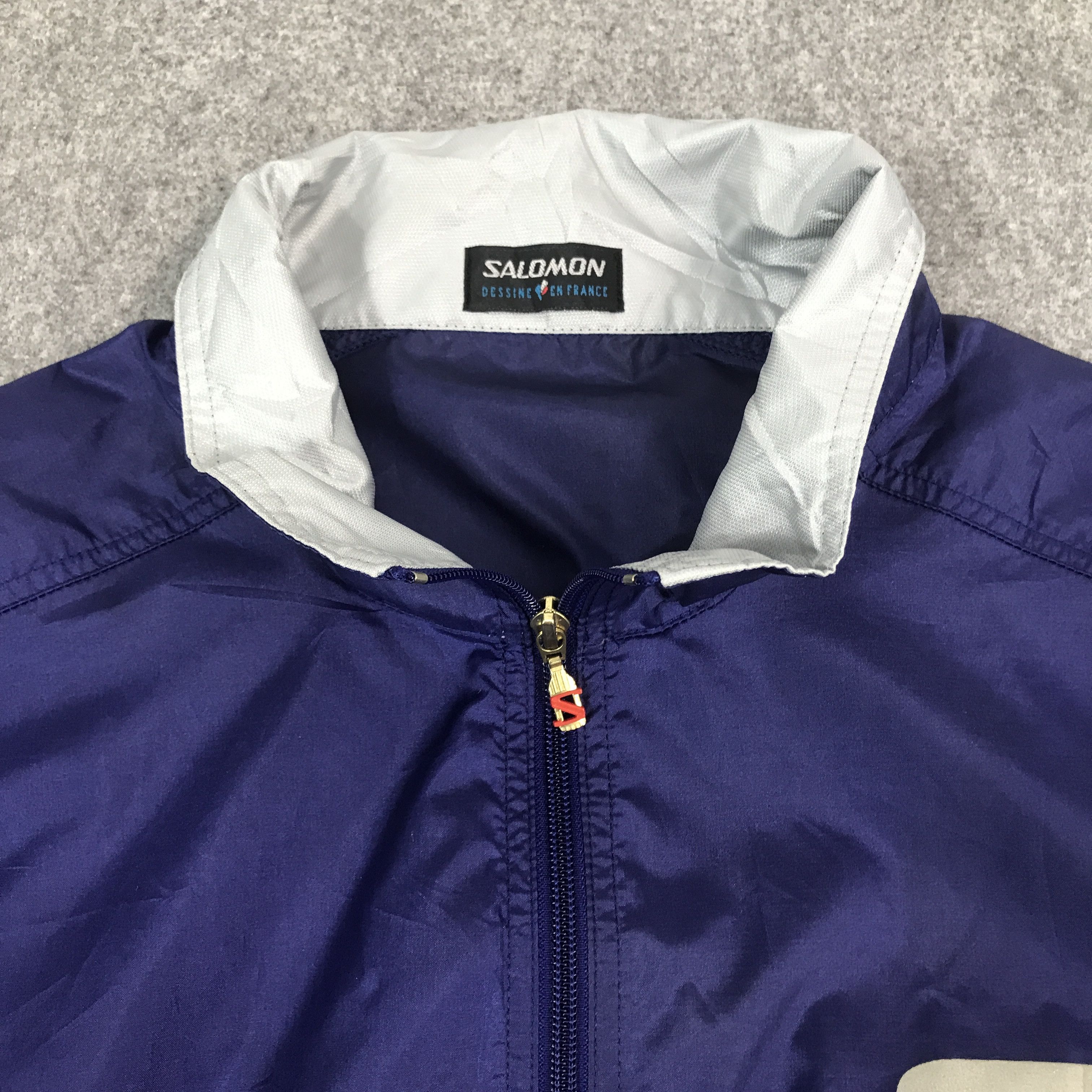 Japanese Brand × Salomon × Vintage Rare Salomon Windbreaker zipper jacket Size US M / EU 48-50 / 2 - 8 Thumbnail