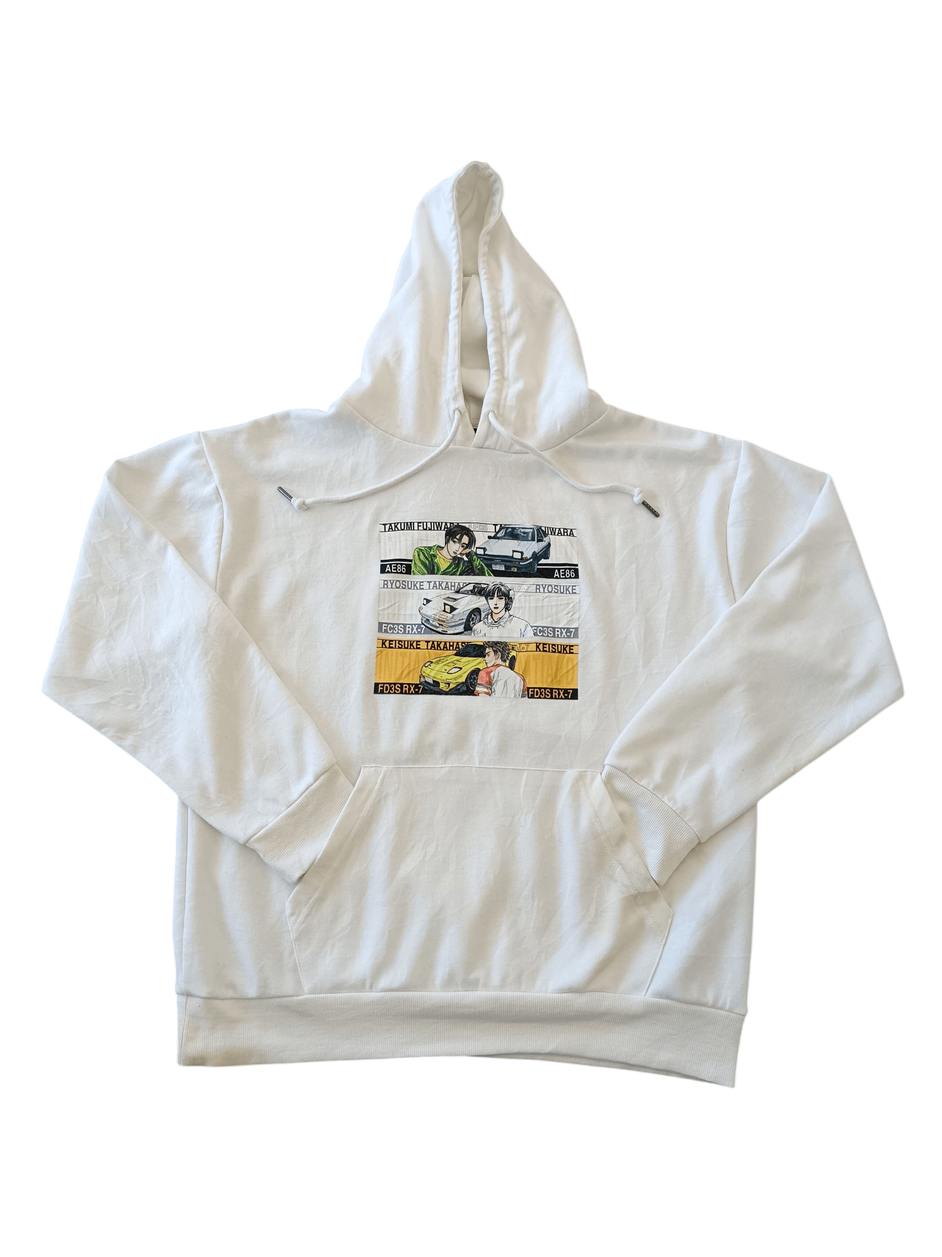 Anime Vintage initial D Cartoon Anime Japan Hoodie Size US L / EU 52-54 / 3 - 1 Thumbnail