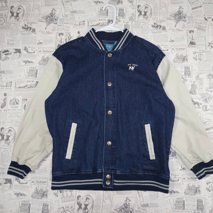 Big Dogs Large - Vintage Y2K little big dogs 90s denim bomber jacket Size US L / EU 52-54 / 3 - 2 Thumbnail