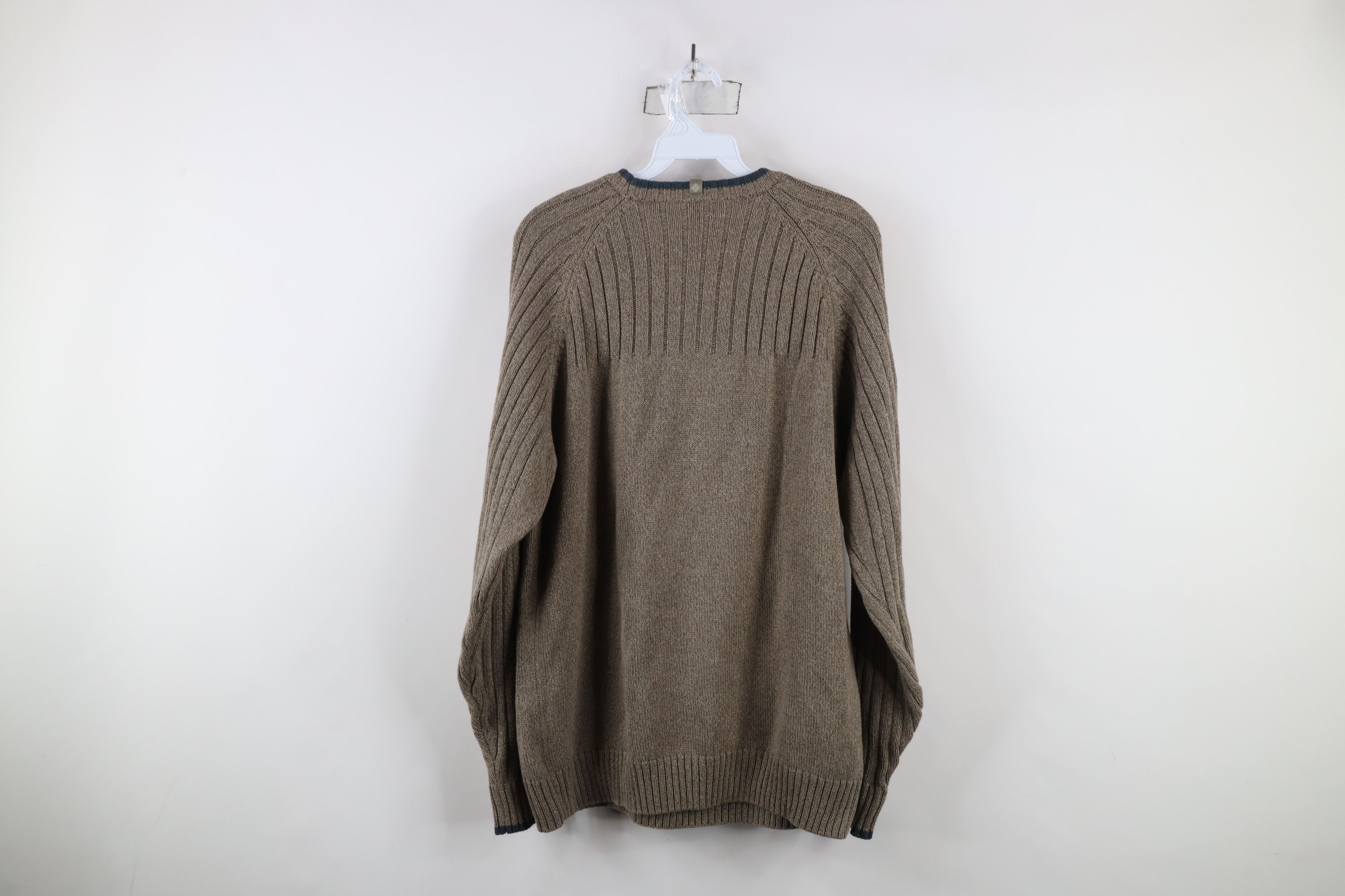 Columbia × Vintage Vintage Columbia Ribbed Knit Crewneck Sweater Heather Brown Size US M / EU 48-50 / 2 - 8 Thumbnail