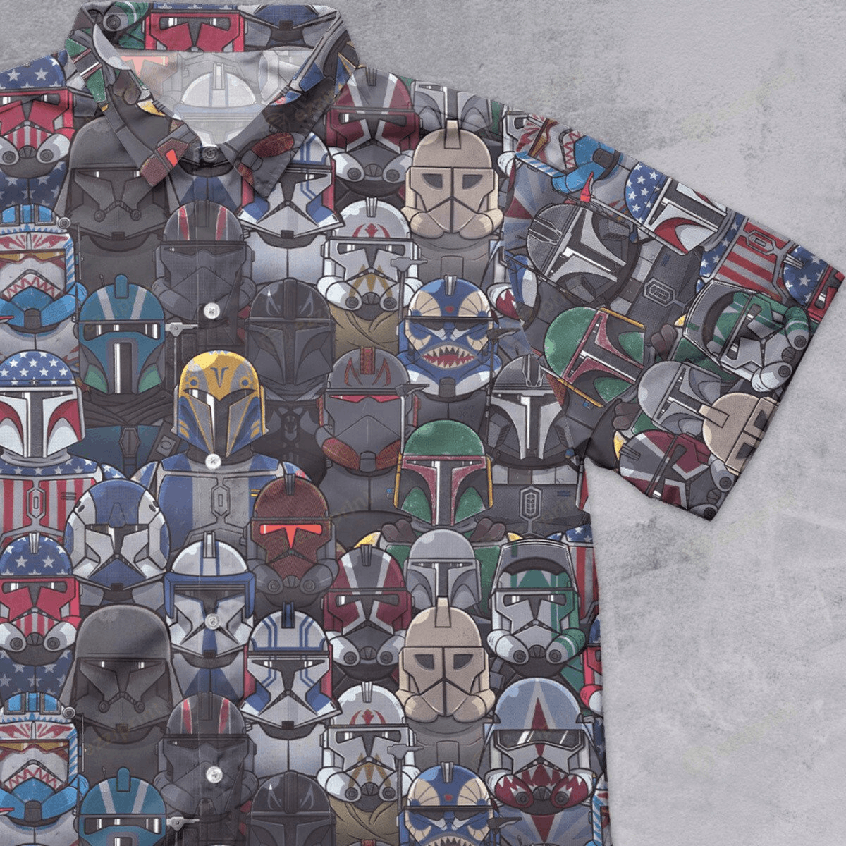 The Unbranded Brand USA Troopers Clone Troopers Star Wars Button Down Shirt Size US M / EU 48-50 / 2 - 1 Thumbnail
