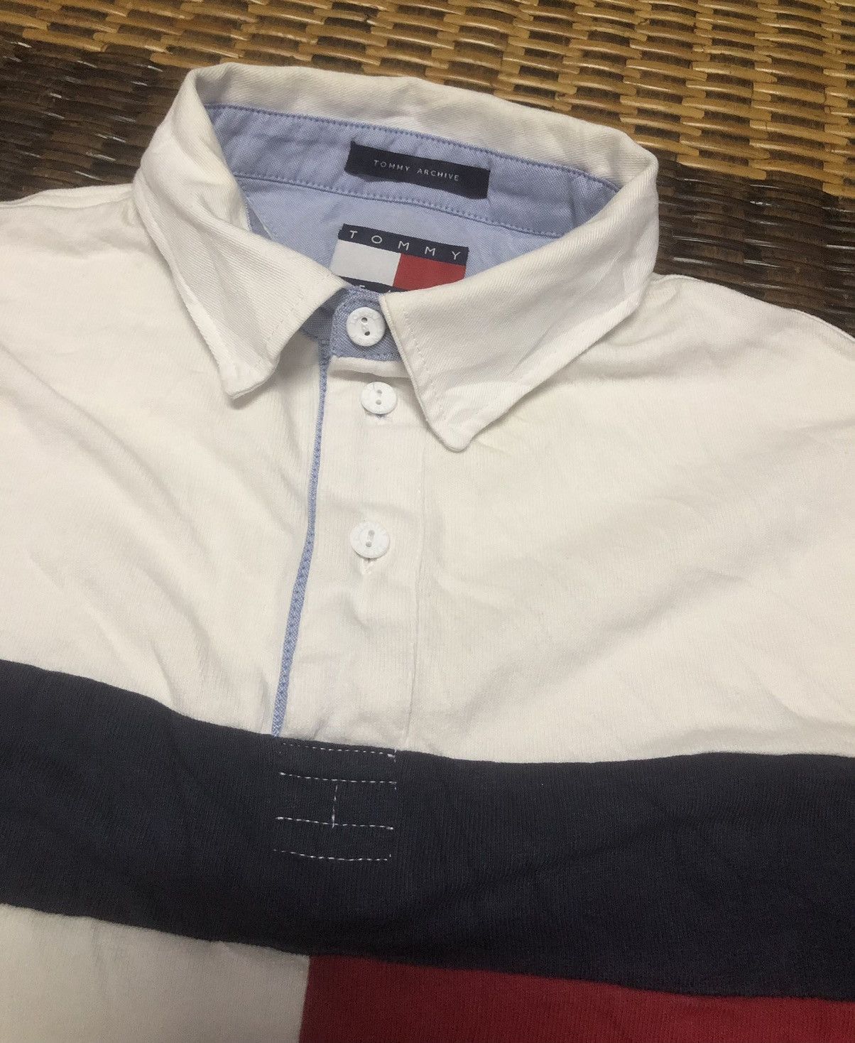 Tommy Hilfiger Tommy Jeans Tommy Hilfiger Big Logo Long Sleeve Polo Shirt Size US XS / EU 42 / 0 - 9 Thumbnail