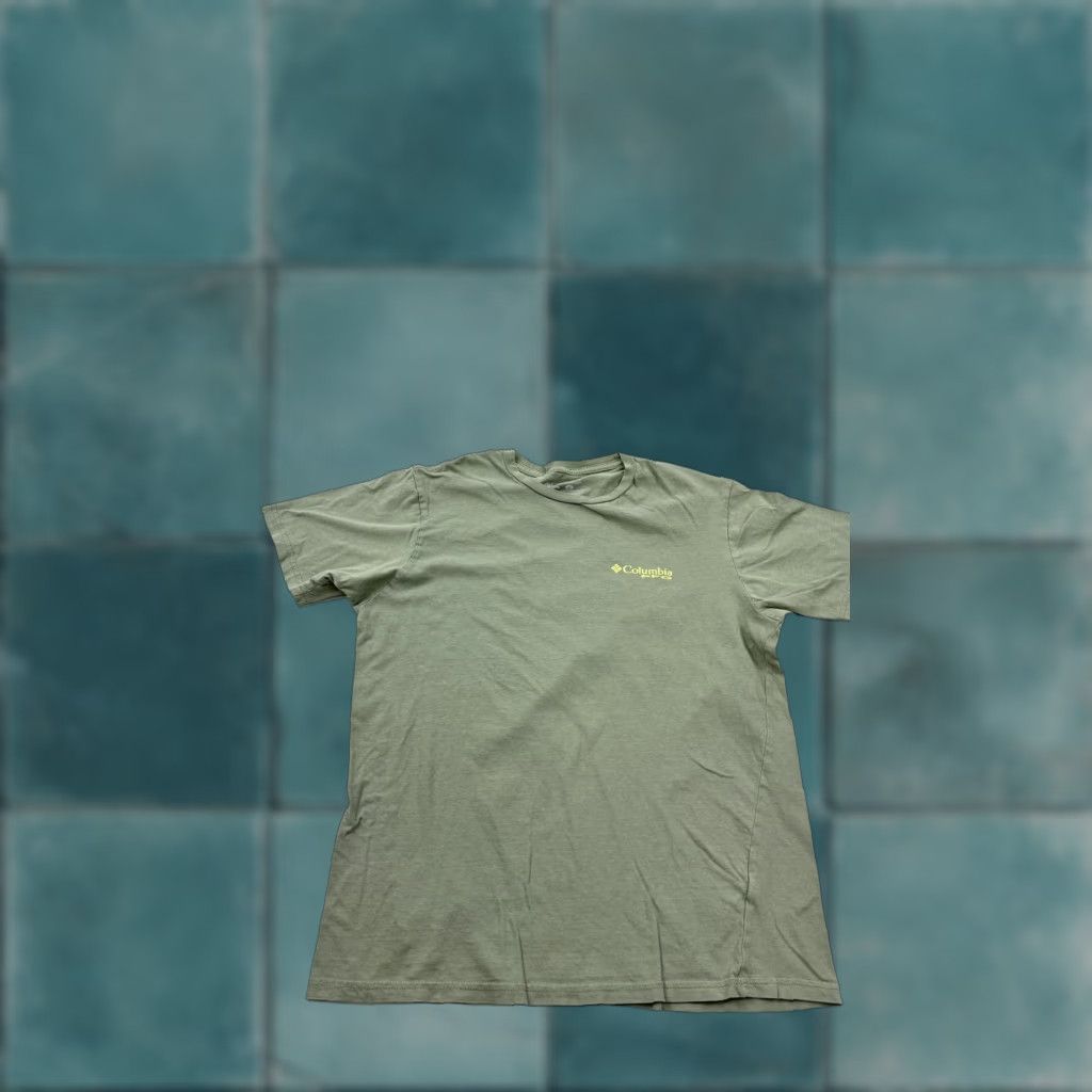 Vintage Columbia PFG Shirt Mens Medium Green Performance Fishing Gear Graphic Tee Size US M / EU 48-50 / 2 - 1 Thumbnail