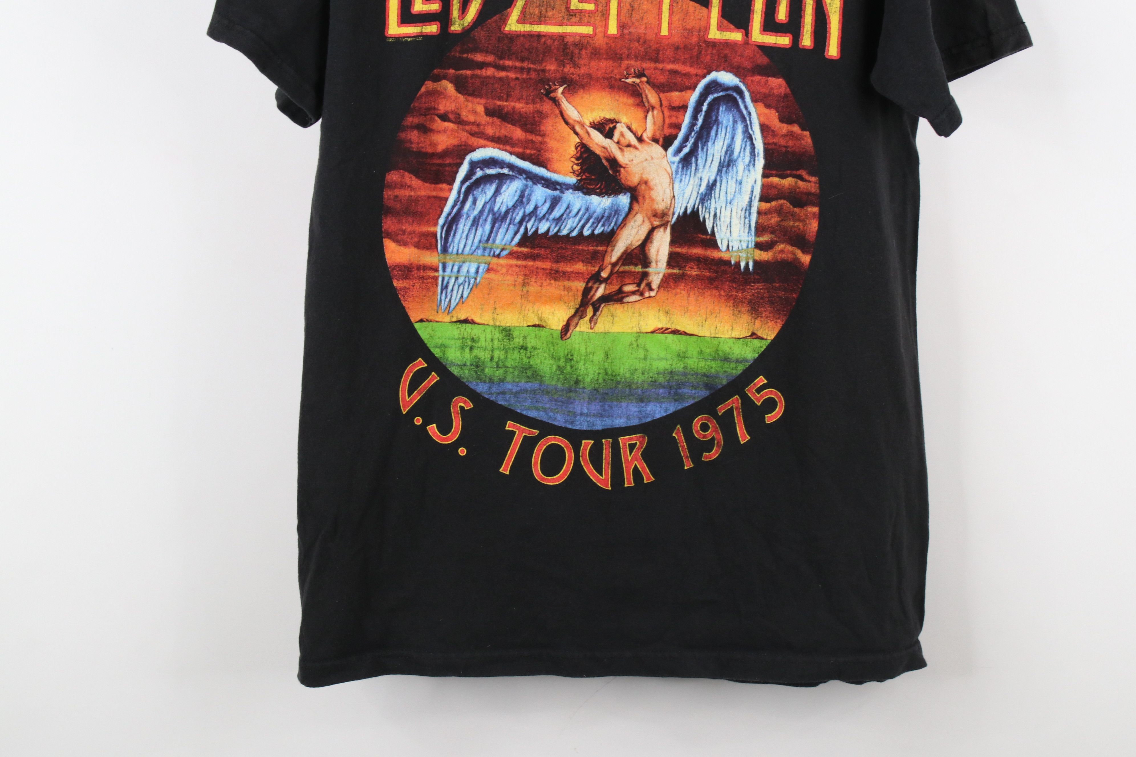 Vintage Retro Y2K Tour Led Zeppelin Band Short Sleeve T-Shirt Black Size US M / EU 48-50 / 2 - 3 Thumbnail