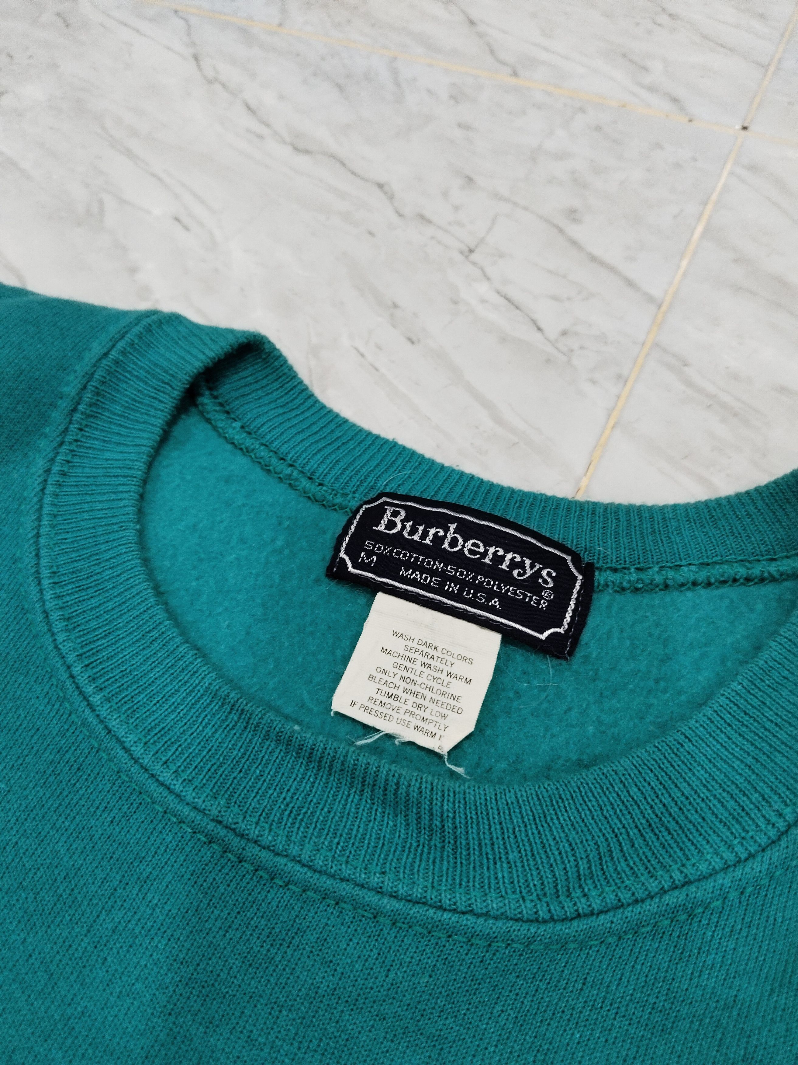 Burberry × Vintage Vintage 80s Burberrys Big Logo USA Made Size US M / EU 48-50 / 2 - 4 Thumbnail