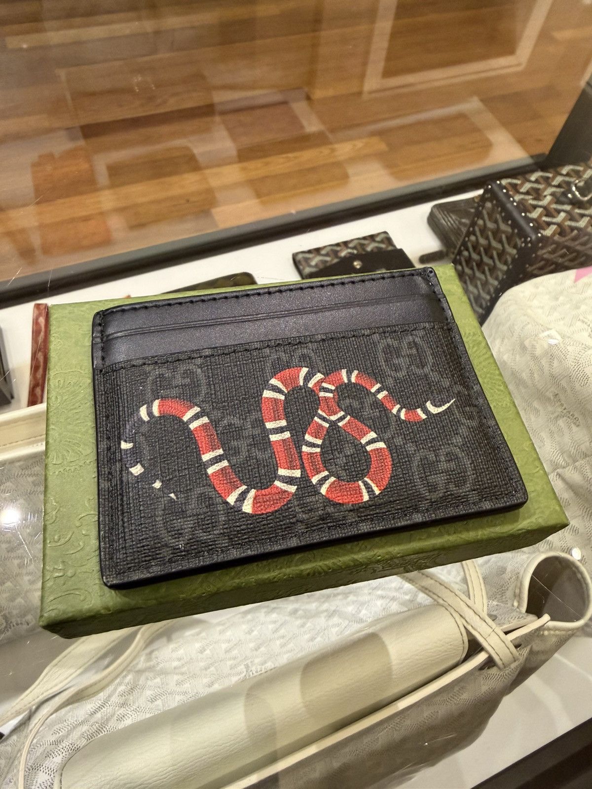 Gucci Gucci KingSnake GG Print Card Holder Size ONE SIZE - 1 Thumbnail