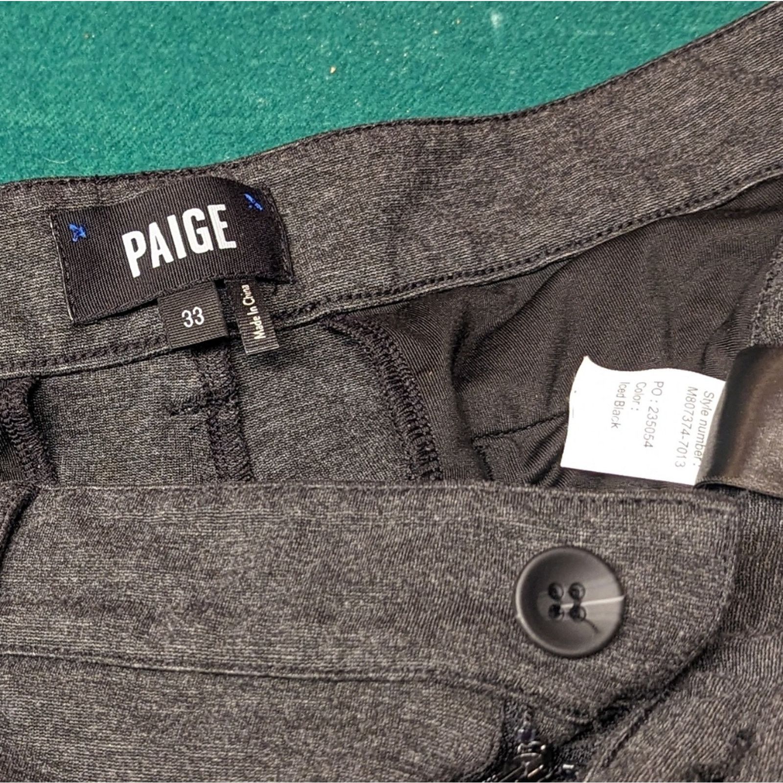 Paige Paige men's M8073747013 Paige Stafford 33w, 29.5 inseam Size US 33 - 2 Thumbnail