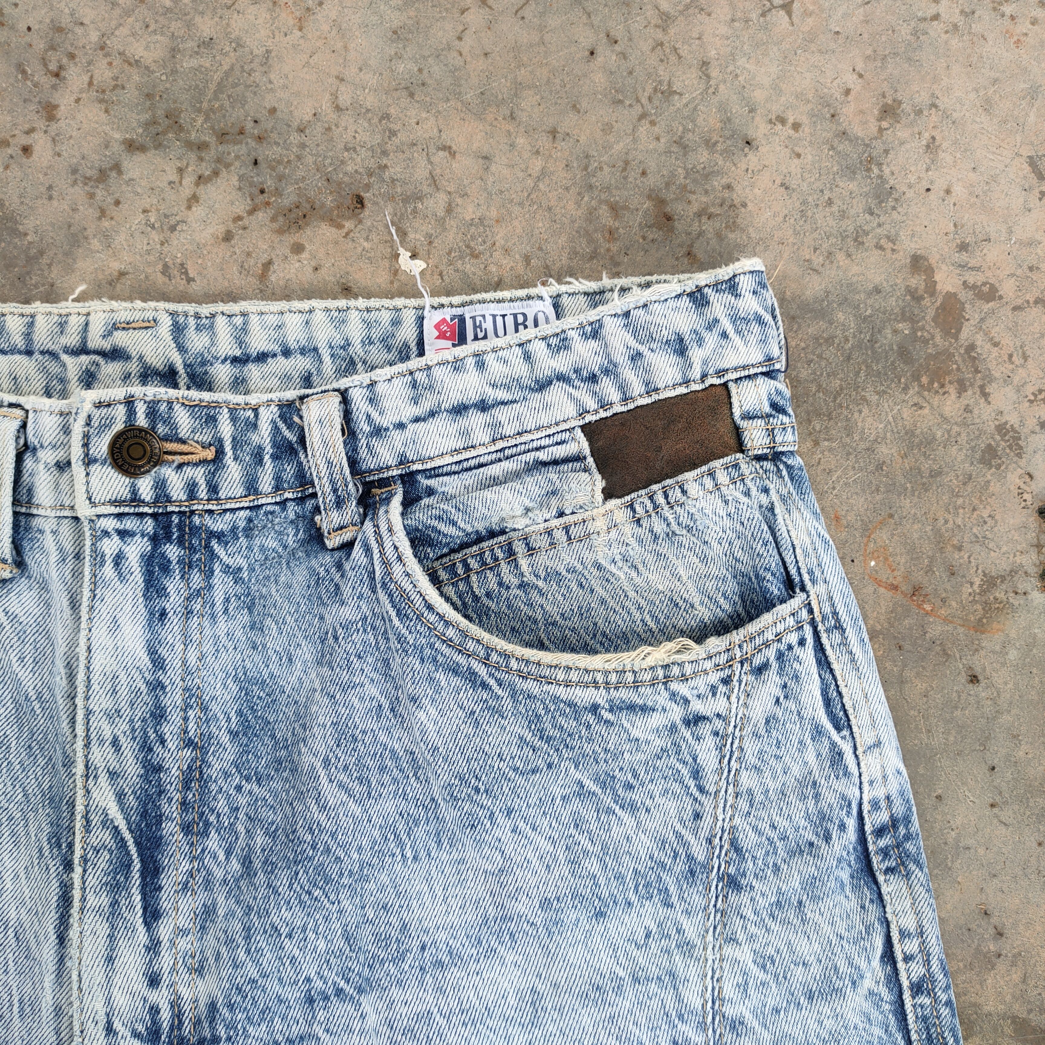 Seditionaries × Wrangler VINTAGE EURO WRANGLER FADED DISTRESSED JEANS DENIM PANTS Size US 36 / EU 52 - 9 Thumbnail