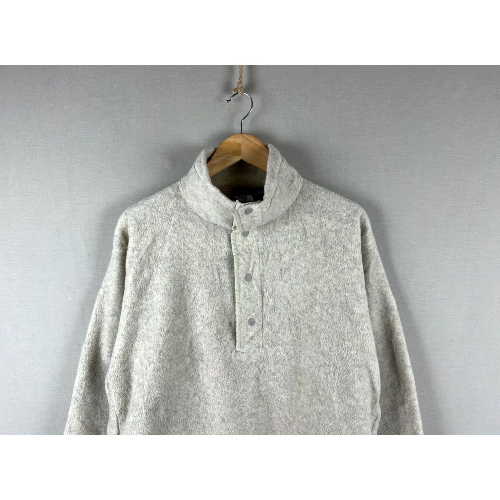 The North Face VINTAGE The North Face Jacket Men L Gray 1990s Fleece Windbreaker Logo 90s Outdoor Size US L / EU 52-54 / 3 - 3 Thumbnail