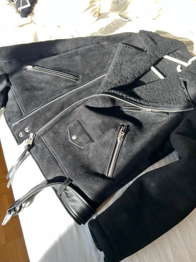 Allsaints Shearling wool biker jacket Size US M / EU 48-50 / 2 - 9 Thumbnail