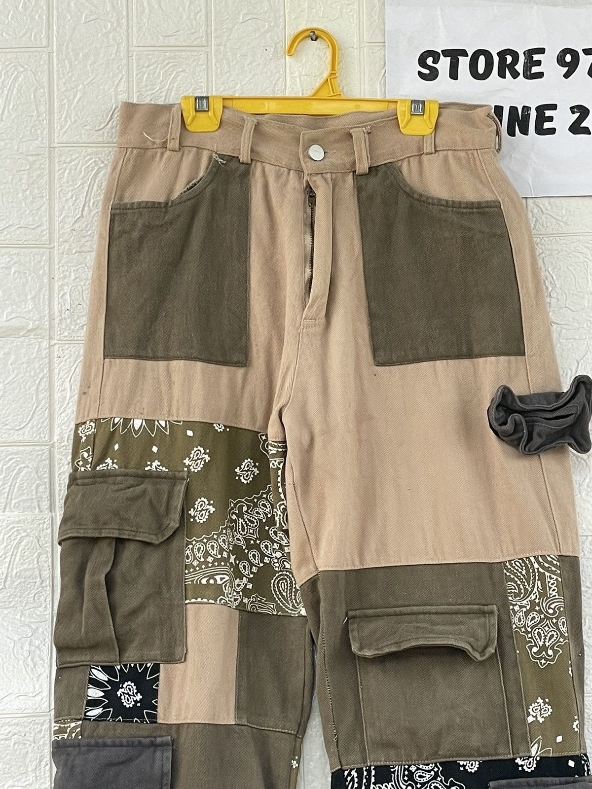 Japanese Brand Vintage Maison Patchwork Cargopant Size US 30 / EU 46 - 3 Thumbnail