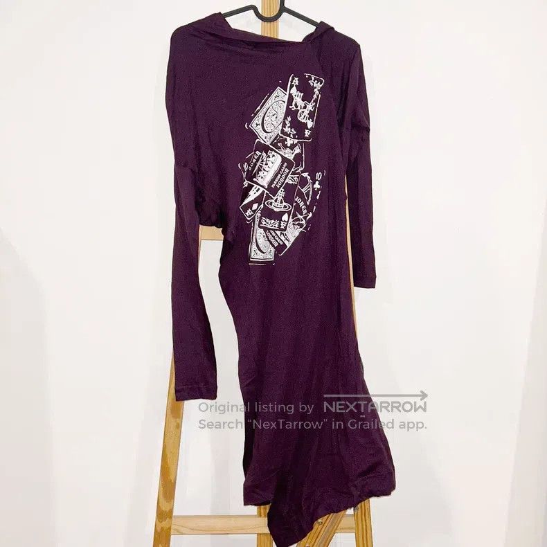 Vivienne Westwood Vivienne Westwood Poker print irregular T-shirt dress, wit Size M / US 6-8 / IT 42-44 - 2 Thumbnail