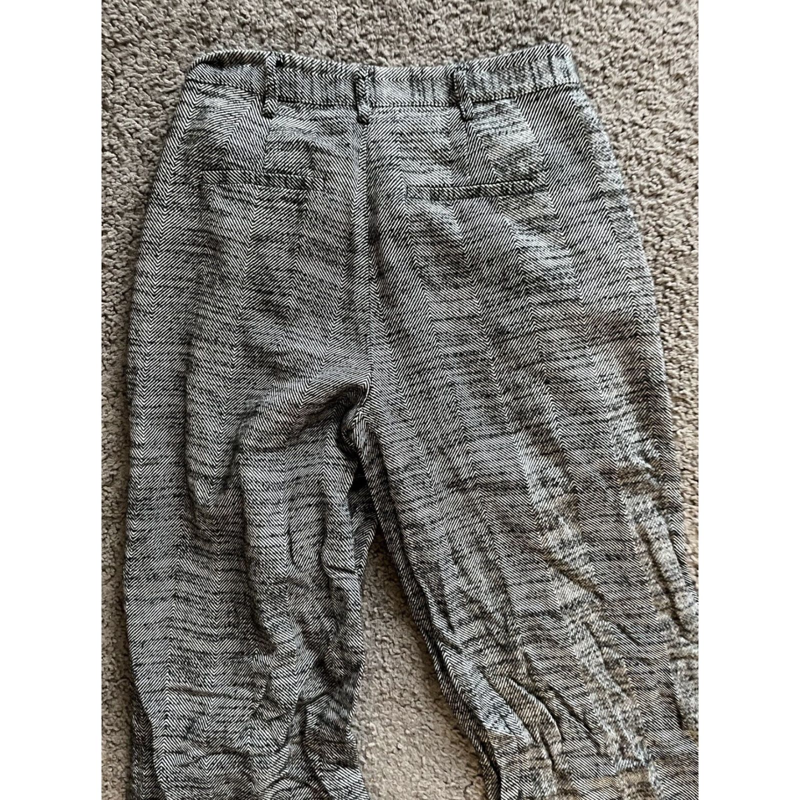 Urban Outfitters URBAN OUTFITTERS High Rise Cropped Trouser Pants Women’s Small Grey Size 28" / US 6 / IT 42 - 4 Thumbnail