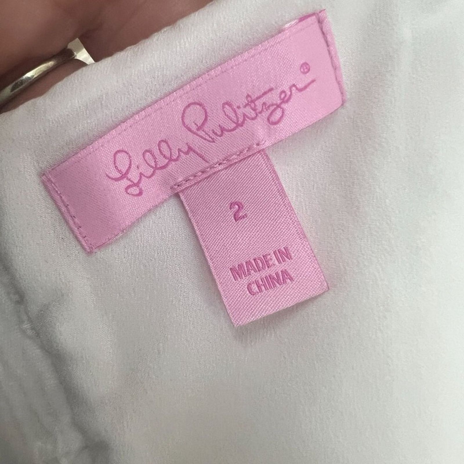 Lilly Pulitzer Lilly Pulitzer Shelli Stretch Shift Dress Resort White Size XS / US 0-2 / IT 36-38 - 5 Thumbnail