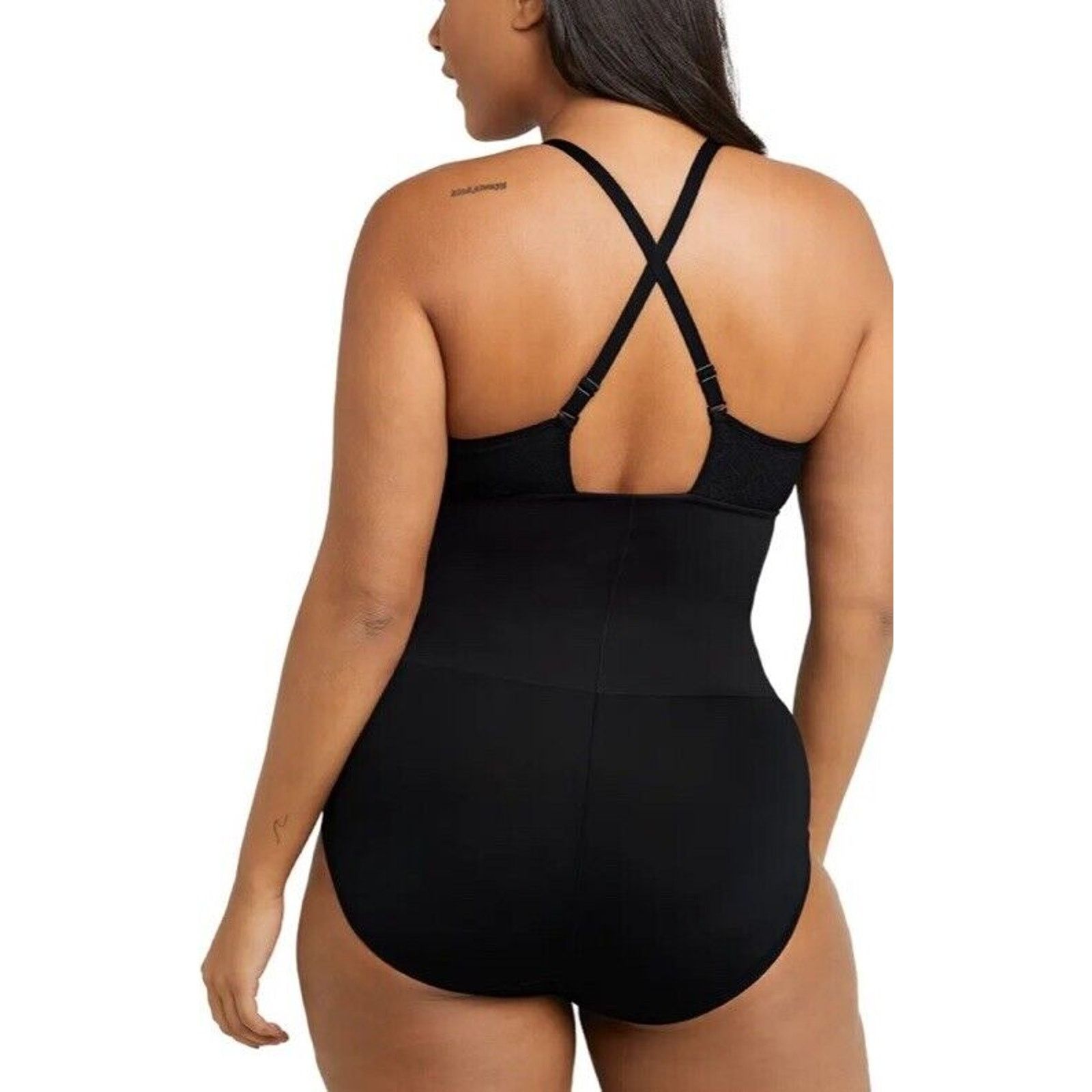 Maiden Noir Maidenform Women Lace Black Bodysuit Tame Your Tummy Size M Size M / US 6-8 / IT 42-44 - 2 Thumbnail