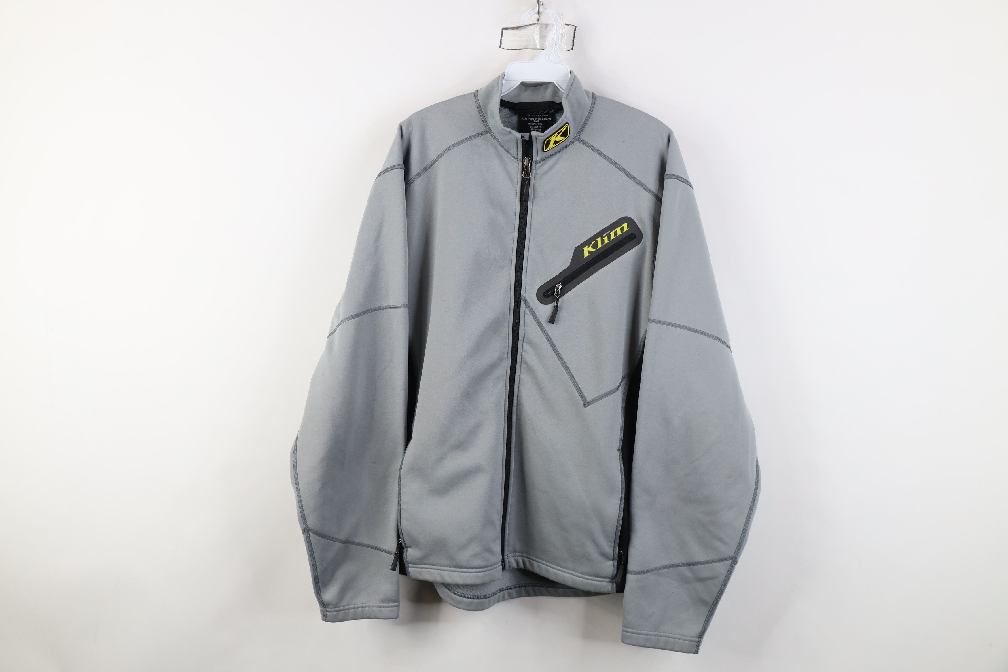 Vintage Klim Racing Inferno Shell Full Zip Motorcycle Jacket Gray Size US L / EU 52-54 / 3 - 1 Thumbnail