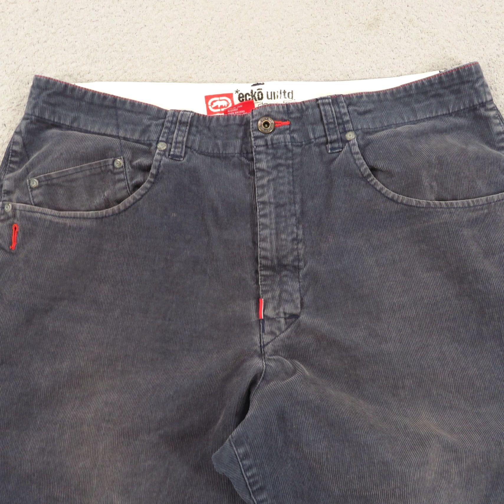 Ecko Unltd. VINTAGE ECKO UNLTD Jeans Men Corduroy Skater 36x32 Wide-Leg Grunge Y2K Faded 5-Pocket Jeans Mens Size US 36 / EU 52 - 7 Thumbnail