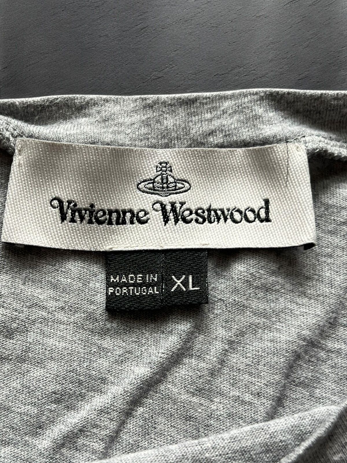 Vivienne Westwood Vivienne Westwood T-Shirt Small Logo Y2K Grey Size XL Size US XL / EU 56 / 4 - 4 Thumbnail