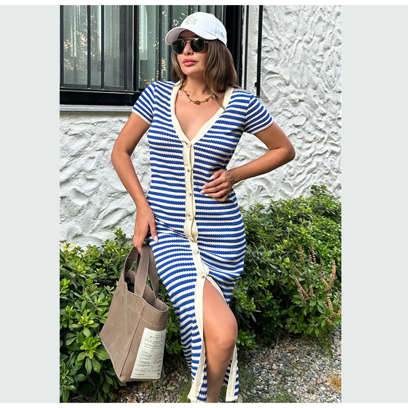 Mango BLOGGER FAVE!!! MANGO Knit Midi Dress NWT Size L / US 10 / IT 46 - 9 Thumbnail