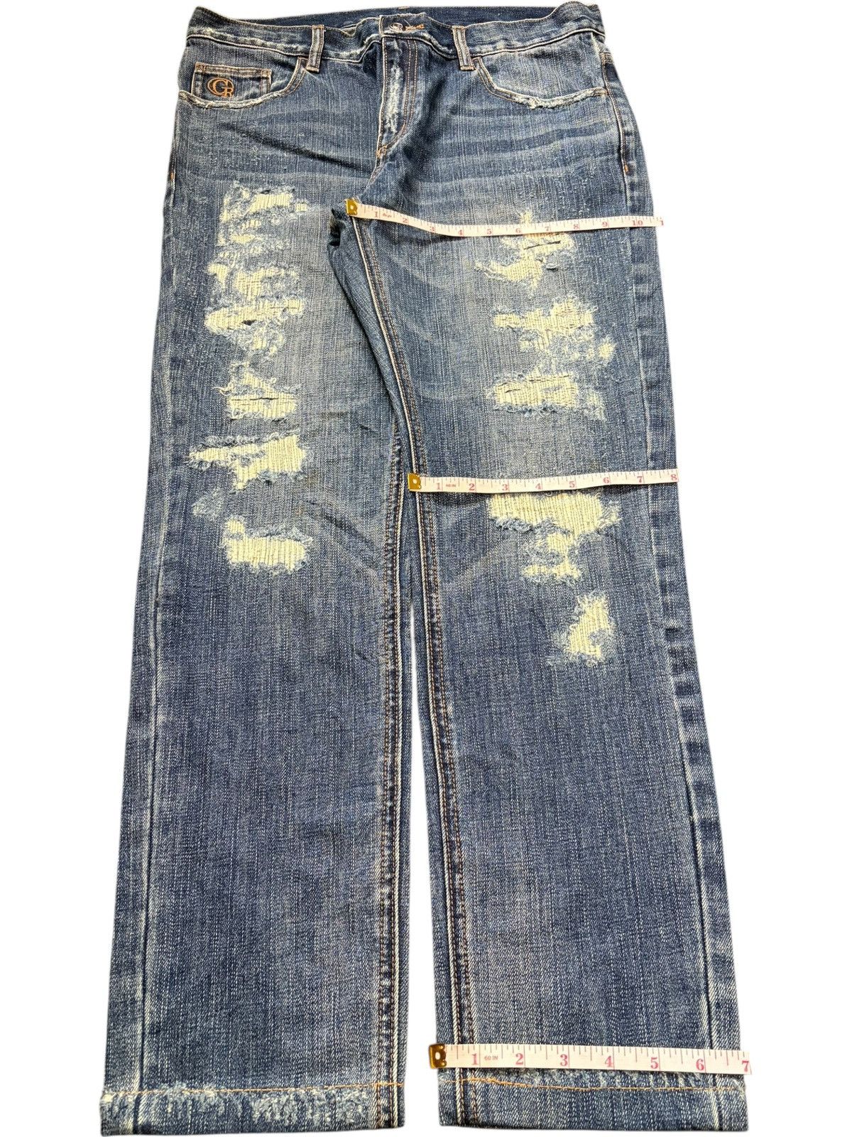 Kapital Vintage Japanese Brand Sashiko Distressed Jeans Size 31" - 8 Thumbnail