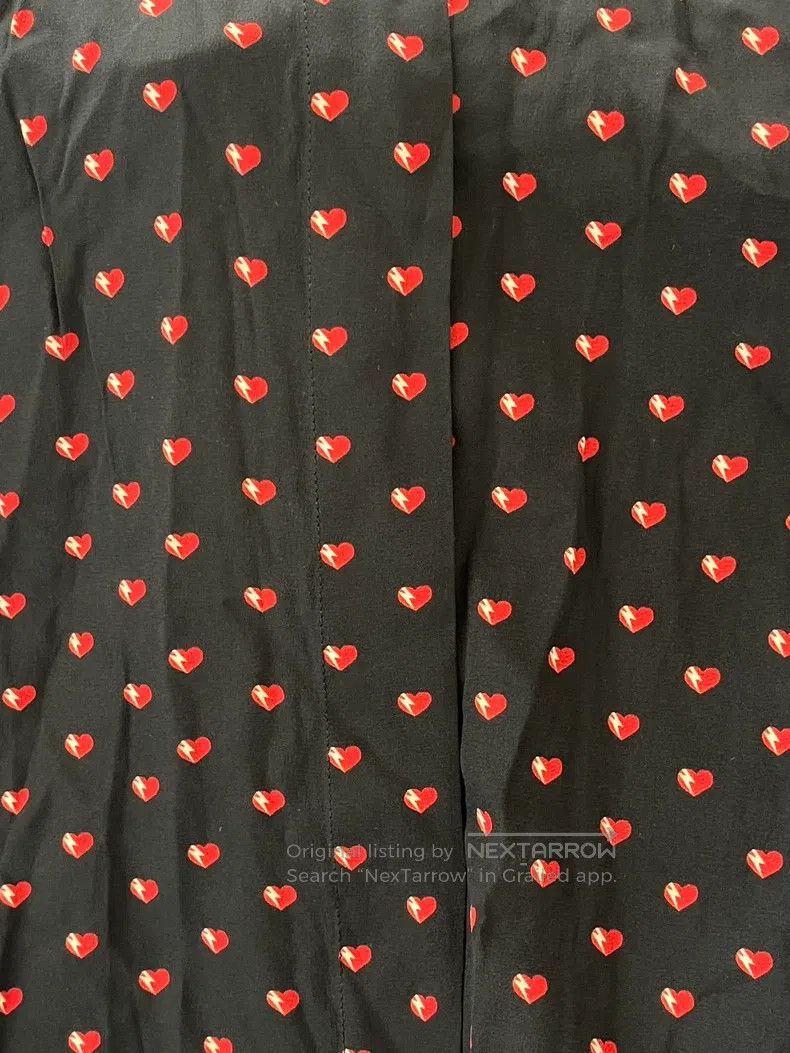 Saint Laurent Paris Saint Laurent Paris Heart Lightning Pattern Shirt Size XS / US 0-2 / IT 36-38 - 4 Thumbnail
